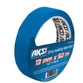 Cinta masking tape 1-1/2″x50m para pintor Azul 109114 Aksi