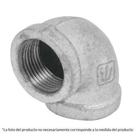 Codo 90° galvanizado 1′