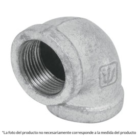 Codo 90° galvanizado 1/2′