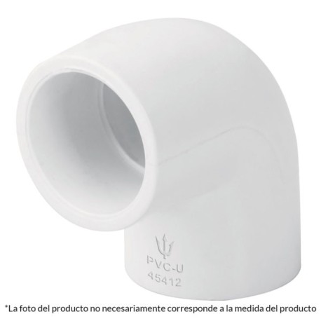 Codo 90° de PVC 1′