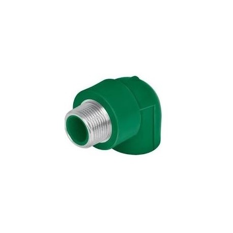 Codo ppr 90° rosca exterior 032mm 1 aquaplas