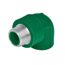 Codo ppr 90° rosca exterior 032mm 1 iusaplus/aquaplas