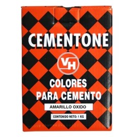 Color para cemento amarillo oxido 1kg cementone