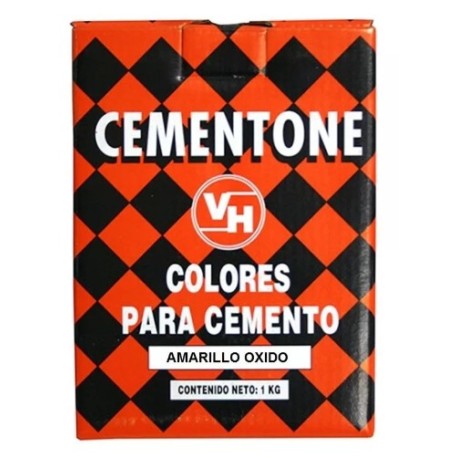 Color para cemento amarillo oxido 1kg cementone