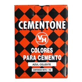 Color para cemento azul celeste 1kg Cementone