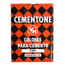 Color para cemento cafe 1kg Cementone