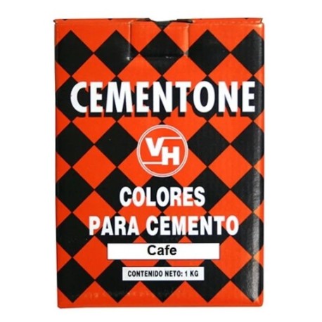 Color para cemento cafe 1kg Cementone