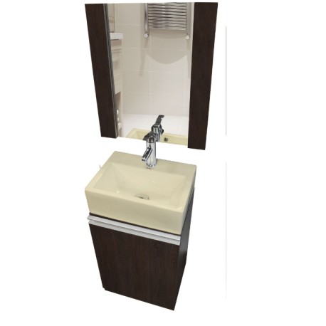 Combo Lavabo Atrani Beige Acabado Tabaco Con Kit21 10005 ABMO1913