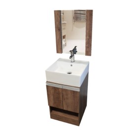 Combo Lavabo Biella Acabado Nebraska Con Kit-21 10524 ABMO1840