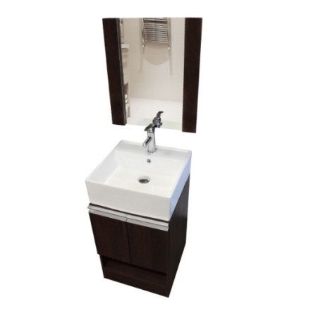 Combo Lavabo Biella Acabado Tabaco Con Kit-21 10525 ABMO1842