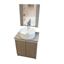 Combo Lavabo Dozza Acabado Ceniza Con Kit-21 10519 ABMO1838