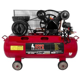 ZM7004 Compresor aire 2hp 56l banda cobre