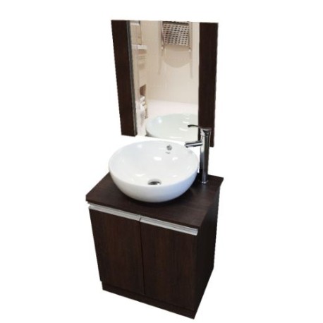 Combo Lavabo Vernazza Acabado Tabaco Con Kit-22 10536 ABMO1892