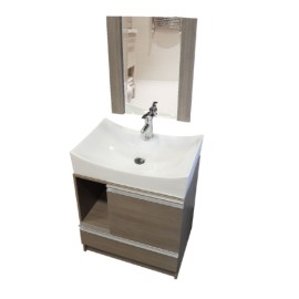 Combo Lavabo Misurina Acabado Ceniza Con Kit-21 10532 ABMO1844