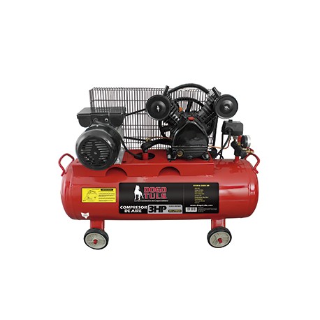 Compresor aire 3hp 70l banda lubricado