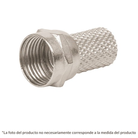 Conector coaxial RG 59 de enroscar,bolsa 4 pzas Cod. 48481