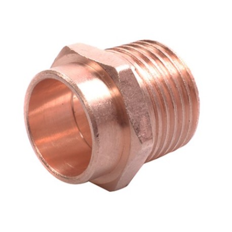 Conector cobre rosca exterior 019mm 3/4 g