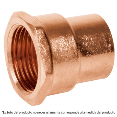 Conector de cobre rosca interior 1′