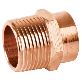 Conector de cobre rosca exterior 3/4′