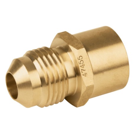 Conector de latón flare soldable 3/8′ X 1/2′