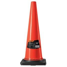 Cono de precaución con base negra  90 cm  Expert cód. 100451