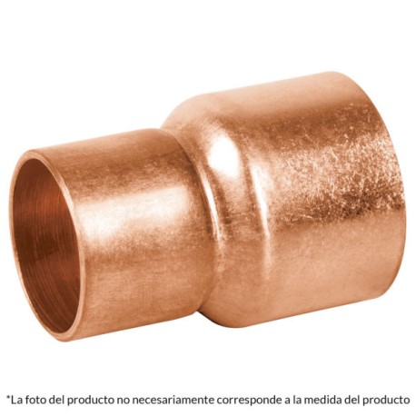 Cople reducción campana cobre 1-1/2×1-1/4