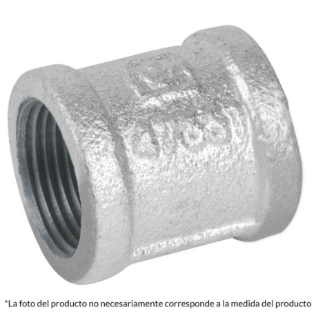 Cople reforzado galvanizado 1′