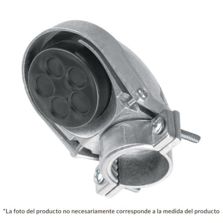 Mufa con abrazadera para tubo 3/4′, Volteck Cod. 46941